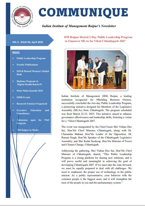 Newsletter April 2025